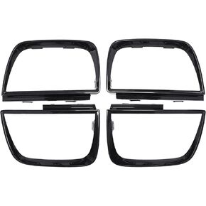 NewYall Pack of 4 Black Repalcement Tail Light Taillight Bezel Cover