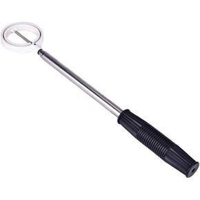 Dioche Golf Ball Retriever, Practical Golf Picker Telescopic Golf Ball Pick Up Tool Stainless Steel Shaft Automatic Locking Scoop (2 Colors)
