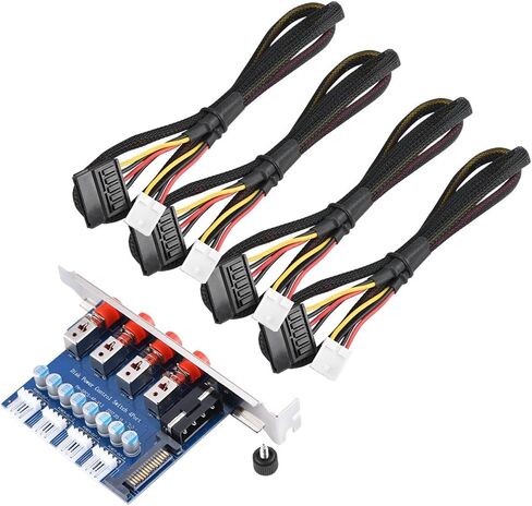 HDD Power Switch, HDD Power Control Switch Hard Drive Selector SATA Drive Switcher for Desktop PC Computer, HDD Button Switch in Kuwait