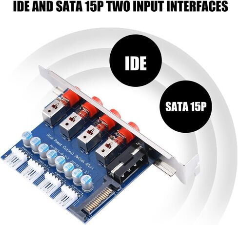 HDD Power Switch, HDD Power Control Switch Hard Drive Selector SATA Drive Switcher for Desktop PC Computer, HDD Button Switch in Kuwait