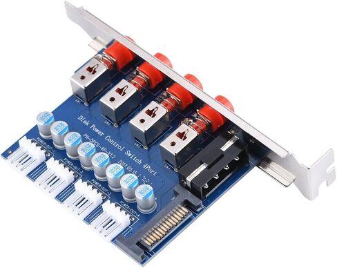 HDD Power Switch, HDD Power Control Switch Hard Drive Selector SATA Drive Switcher for Desktop PC Computer, HDD Button Switch in Kuwait