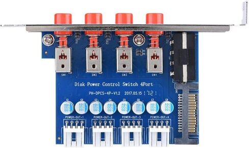 HDD Power Switch, HDD Power Control Switch Hard Drive Selector SATA Drive Switcher for Desktop PC Computer, HDD Button Switch in Kuwait