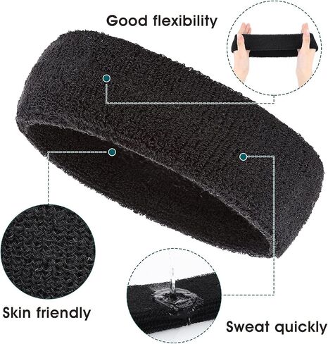 4 Pcs Sport Kids Headbands,Sweat Headband for Boys Girls Athletic Elastic Headbands Colorful for Football Basketball Headband,Over 5 Years Old in Saudi Arabia