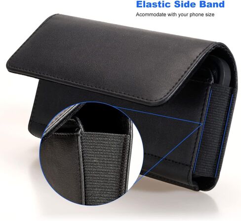 PU Leather Phone Holster Belt Case for Samsung Galaxy S24 Ultra S23 Ultra S22 Ultra A03S A14 A13 A12 A32 5G A23 Note 20 Ultra, Moto G Stylus 5G G Power 2023 2022 G Pure TCL 40XL Belt Clip Pouch Holder in Saudi Arabia