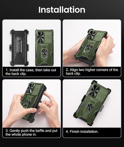 Caka for Samsung Galaxy S23 Ultra Case with Stand and Belt Clip Holster in Kuwait
