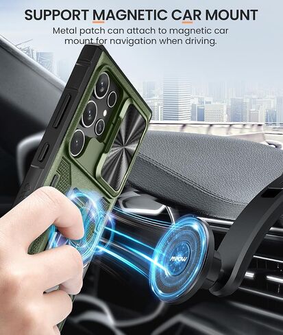 Caka for Samsung Galaxy S23 Ultra Case with Stand and Belt Clip Holster in Kuwait