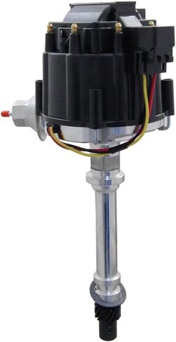 موزع HEI جديد متوافق مع Chevy GM 1955-1983 1984 1985 1986 SBC 283 305 307 327 350 400 BBC 396 427 454 V8 Gas OHC W/Black Cap JM6501 HEID-G9000BK-1 66941CC موزع إشعال عالي الطاقة in Kuwait