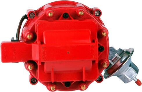 موزع الإشعال MAS مع غطاء ودوار متوافق مع Ford 351C 351M 400 429 460 HEI 65,000 Volt Coil KA-1046013 PE332U JM6506BL 351CBLHEI0 in Kuwait