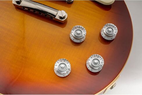 Musiclily Pro Left Handed Imperial Inch Size Control Speed Knobs for USA Made Les Paul Style Electric Guitar, Black (Set of 4) in Saudi Arabia