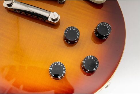 Musiclily Pro Left Handed Imperial Inch Size Control Speed Knobs for USA Made Les Paul Style Electric Guitar, Black (Set of 4) in Saudi Arabia