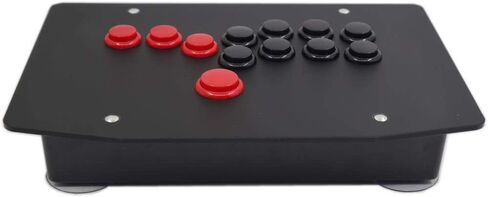 RAC-J500B-PS جميع الأزرار عصا التحكم في ألعاب الفيديو لأجهزة PS4/PS3/PC Sanwa OBSF-24 30 in Kuwait
