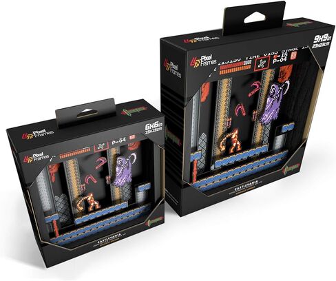 لوحة فنية لصندوق الظلال الكلاسيكي مقاس 9 × 9 بوصة من Castlevania Grim Reaper NES (كبير) (PF-KN-103) in Kuwait