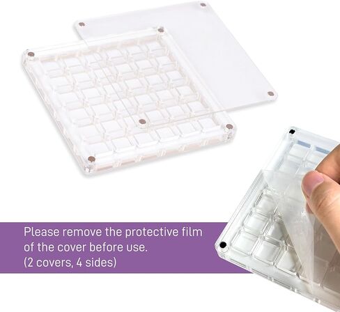 Acrylic Magnetic Seashell Display Box, Seashell Display Box, Double-Sided Magnetic Seashell Display Box, Clear Acrylic Diamond Gemstone Jewelry Storage Display Box（36 Grids ） in Kuwait