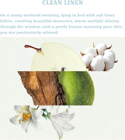 Clean Linen Scent Diffuser with Nice Diffuser Sticks,Strong Scented Reed Diffusers for Home,Elegant Scent with Flower Wood Fragrance,Smell Good for Home,Office Desk Decor,150ml Diffuser Oil in Saudi Arabia