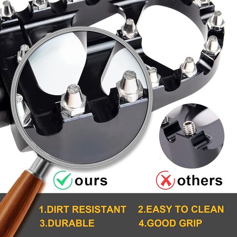 M8 Motorcycle Foot Pegs For Harley Low Rider S / Softail Slim FLSL 107 / Lower Rider FXLR 107 / Street Bob FXBB 107 / Fat Bob FXRB 107/ Sport Glide FLSB 107 / FXLRS 2018-2022 (Black) in Kuwait