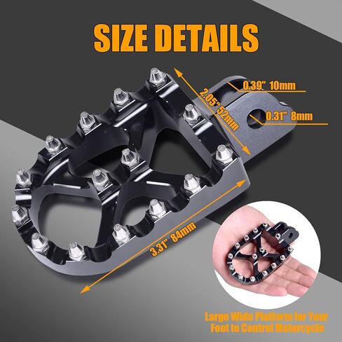 M8 Motorcycle Foot Pegs For Harley Low Rider S / Softail Slim FLSL 107 / Lower Rider FXLR 107 / Street Bob FXBB 107 / Fat Bob FXRB 107/ Sport Glide FLSB 107 / FXLRS 2018-2022 (Black) in Kuwait