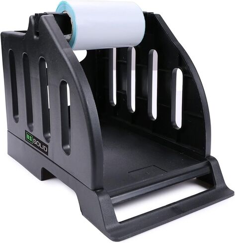 U.S. Solid Label Holder for Rolls and Fan-Fold Labels, 2 in 1 Desktop Shipping Label Roll Holder Width 4.4 inches in Saudi Arabia