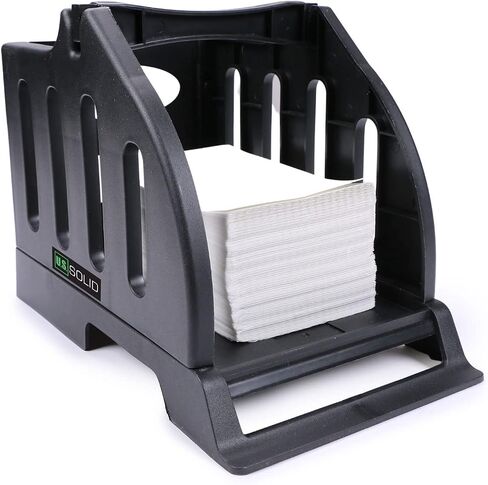 U.S. Solid Label Holder for Rolls and Fan-Fold Labels, 2 in 1 Desktop Shipping Label Roll Holder Width 4.4 inches in Saudi Arabia