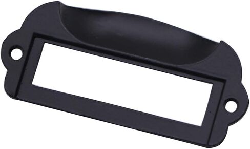 20 قطعة 82 × 40 مم حامل بطاقة سوداء سحب درج/إطارات بطاقة/بطاقة سحب/مقبض إطار خزانة/حامل بطاقة اسم الملف للأثاث المكتبي خزانة خزانة درج صندوق الأجهزة in Kuwait