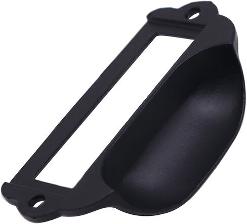 20 قطعة 82 × 40 مم حامل بطاقة سوداء سحب درج/إطارات بطاقة/بطاقة سحب/مقبض إطار خزانة/حامل بطاقة اسم الملف للأثاث المكتبي خزانة خزانة درج صندوق الأجهزة in Kuwait