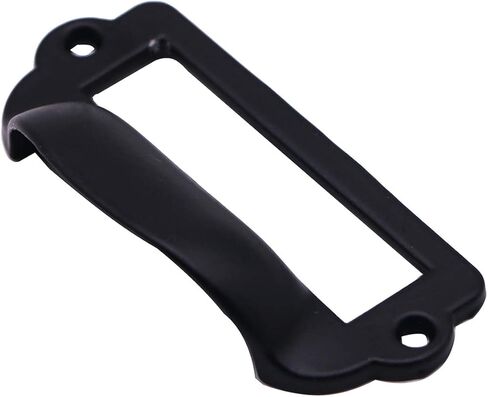 20 قطعة 82 × 40 مم حامل بطاقة سوداء سحب درج/إطارات بطاقة/بطاقة سحب/مقبض إطار خزانة/حامل بطاقة اسم الملف للأثاث المكتبي خزانة خزانة درج صندوق الأجهزة in Kuwait