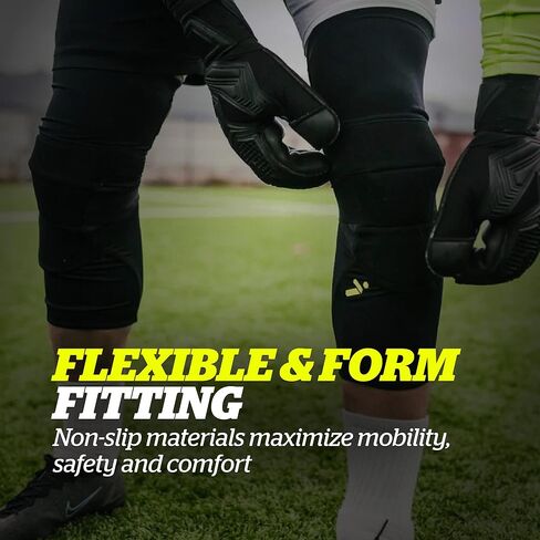 Storelli BodyShield Knee Guards | Padded Compression Knee Guards for Soccer Players | Enhanced Leg Protection in Saudi Arabia