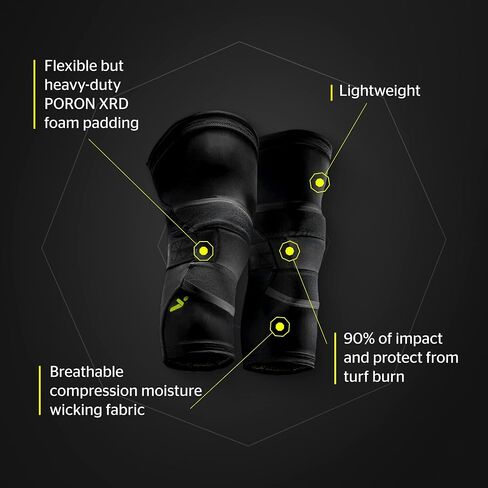 Storelli BodyShield Knee Guards | Padded Compression Knee Guards for Soccer Players | Enhanced Leg Protection in Saudi Arabia