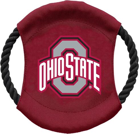 مجموعة ألعاب الحيوانات الأليفة من Littlearth للبالغين من الجنسين NCAA Ohio State Buckeyes Sock Monkey and Flying Disc، لون الفريق، مقاس واحد in Saudi Arabia
