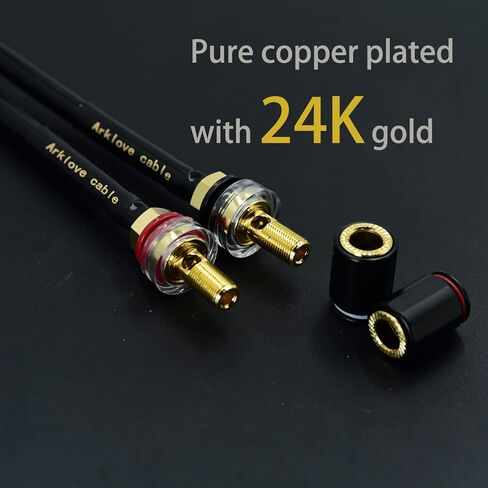 2 حزم 12awg المكونات الذكور الذكور RCA إلى الموز الإناث 4mm المتكلم محول تحويل كابل الحبل الصوت مع موصل المنفذ لفقرة bocina دي دي جي المرحلة مكبر كهربائي أمبير in Kuwait