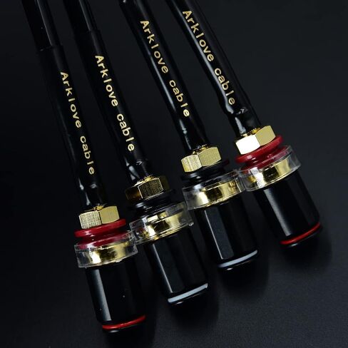 2 حزم 12awg المكونات الذكور الذكور RCA إلى الموز الإناث 4mm المتكلم محول تحويل كابل الحبل الصوت مع موصل المنفذ لفقرة bocina دي دي جي المرحلة مكبر كهربائي أمبير in Saudi Arabia
