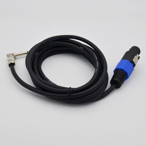 Speakon to 1/4 Speaker Cable 3ft,Speakon to 1/4 Inch Right Angle Connector Audio Plug Speaker Cables Adapter 12 Gauge Connection for Amplifier/Monitor/Stage/Studio - 2 Pack 3 feet in Kuwait