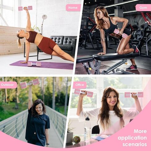 Adjustable Dumbbell Set of 2, 5 in 1 Free Weights Dumbbells Set for Women/Men, Hand Weights for Women, Each Hand with 3.3 to 12.1lbs for Home Gym Exercise Training. in Saudi Arabia