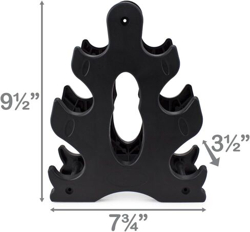 Crown Sporting Goods Hand Weights Dumbbells Set with Rack - Soft and Comfortable Neoprene Weights Set for Home Gym - Indoor and Outdoor Dumbbell Sets with Rack in Kuwait