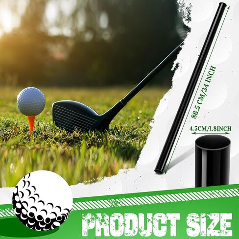 7 Pcs Plastic Golf Club Tube Golf Tubes Golf Bag Tubes Accessories for Clubs Golf Tubes Dividers for Bags, Black in Saudi Arabia