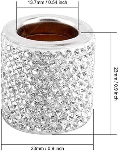 LEIWOOR 4 Pack Car Headrest Collars，Car Head Rest Collars Rings Decor Bling Bling Crystal Diamond Ice for Car SUV Truck Interior Decoration (Pink) in Saudi Arabia