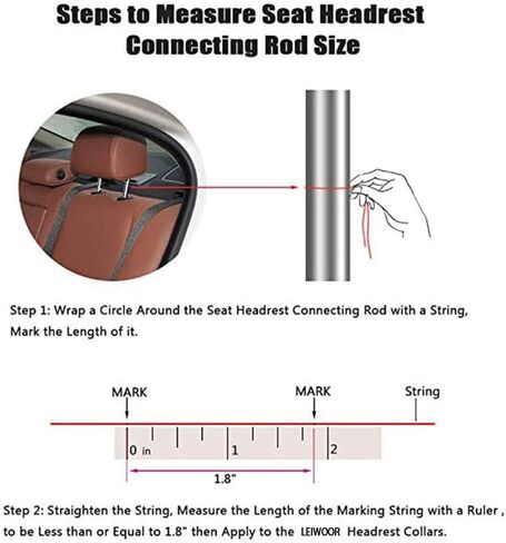 4 عبوات من أطواق مسند رأس السيارة، أطواق مسند رأس السيارة، حلقات ديكور بلينغ بلينغ كريستال دايموند آيس لسيارة الدفع الرباعي والديكور الداخلي للشاحنة (أحمر) in Kuwait