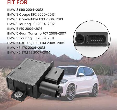 وحدة التحكم في توهج التوصيل مناسبة لسلسلة BMW 3 5 7 X5 X6 / E90 E91 E92 E93 E70 E71 E72 F01-11 2004-2017 وحدة التحكم في توهج الديزل وحدة التتابع OE 12217800156 12218591724 in Kuwait