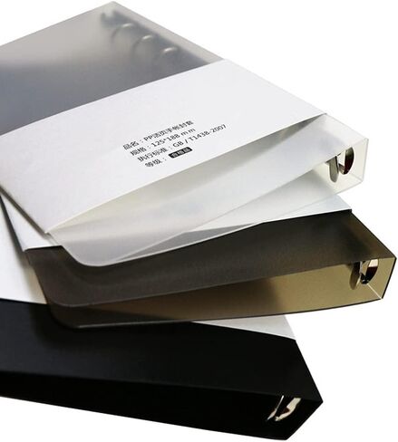 3 عبوات A5 A6 B5 غطاء حلقة دائرية 6 حلقات 9 حلقات PVC أغطية قابلة لإعادة الملء دفتر فضفاض أوراق الموثق حامي (الورق الداخلي غير متضمن A5) in Kuwait
