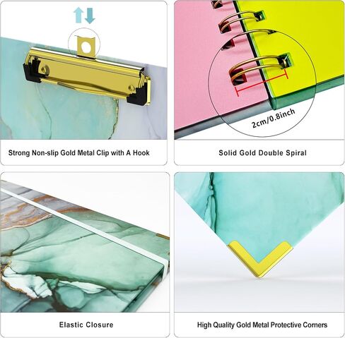 3 Ring Binder 1 Inch,Large Binder for Letter Size(11" x 8.5"),Cute Binder Dividers with 5 Tabs,3 Ring Binder for School Supplies and Office Supplies,Cute Clipboard Binders with 2 Pockets(Marble Pink) in Saudi Arabia