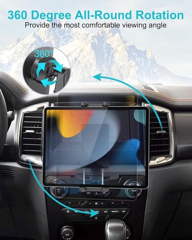 فتحة CD لحامل الكمبيوتر اللوحي في السيارة، حامل قرص مضغوط بذراع قابل للتعديل، حامل هاتف CD يدور 360 درجة لجهاز iPad Pro 12.9 Mini Air، سلسلة Galaxy Z Fold، علامات التبويب، iPhone، المزيد من الأجهزة مقاس 4-13 بوصة in Kuwait