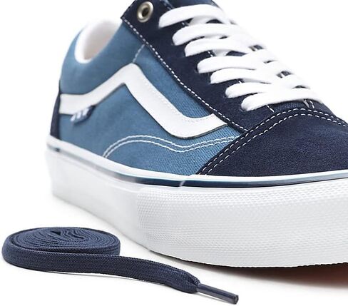 حذاء Vans الرياضي Skate Old Skool للرجال، أزرق داكن/أبيض، مقاس 8.5 in Saudi Arabia