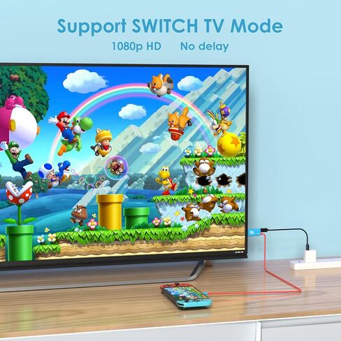 Switch Portable Dock - USB-C to HDMI TV Adapter for Switch OLED (Black) in Kuwait