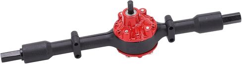D12 Metal Rear Axle, Beautiful Appearance Corrosion Resistance Metal Rear Bridge Axle for WPL D12(Black red) in Kuwait