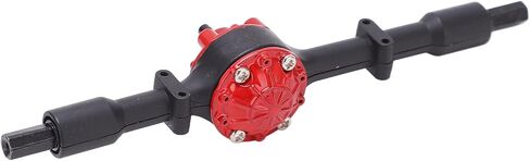 D12 Metal Rear Axle, Beautiful Appearance Corrosion Resistance Metal Rear Bridge Axle for WPL D12(Black red) in Kuwait