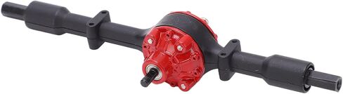 D12 Metal Rear Axle, Beautiful Appearance Corrosion Resistance Metal Rear Bridge Axle for WPL D12(Black red) in Kuwait