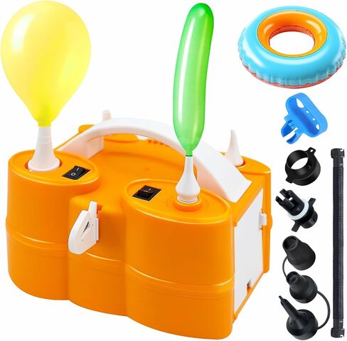 Growsun Electric Balloon Pump Garland Arch Kit with Pump 100V 600W Air Inflator w/Balloons Tape Strip for Party Decoration in Saudi Arabia