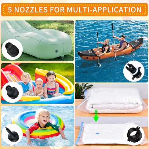 Growsun Electric Balloon Pump Garland Arch Kit with Pump 100V 600W Air Inflator w/Balloons Tape Strip for Party Decoration in Saudi Arabia