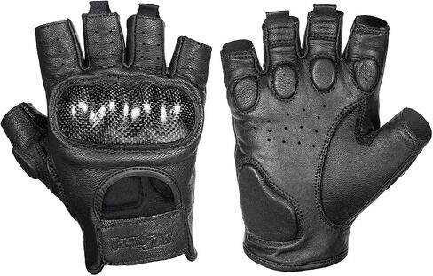 Leather Motorcycle Gloves Touchscreen - Motorcycle Riding Gloves for Men and Women Goatskin Full-Finger Motorbike Gloves with Soft Knuckle Protector for Powersport Activities in Saudi Arabia