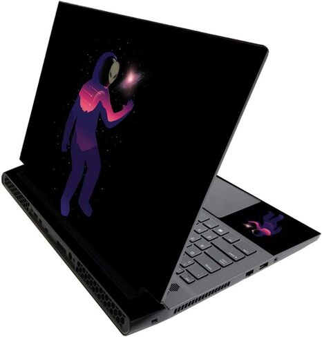 MightySkins Skin for Alienware M17 R3 (2020) & M17 R4 (2021) - American Gothic Pop | Protective Viny wrap | Easy to Apply and Change Style | Made in The USA in Kuwait