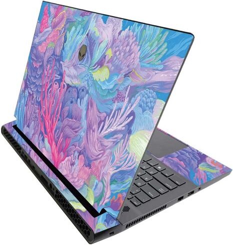 MightySkins Skin for Alienware M17 R3 (2020) & M17 R4 (2021) - American Gothic Pop | Protective Viny wrap | Easy to Apply and Change Style | Made in The USA in Kuwait